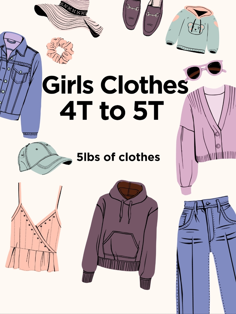 Bundle Girls Clothes 4T-5T - 5lbs